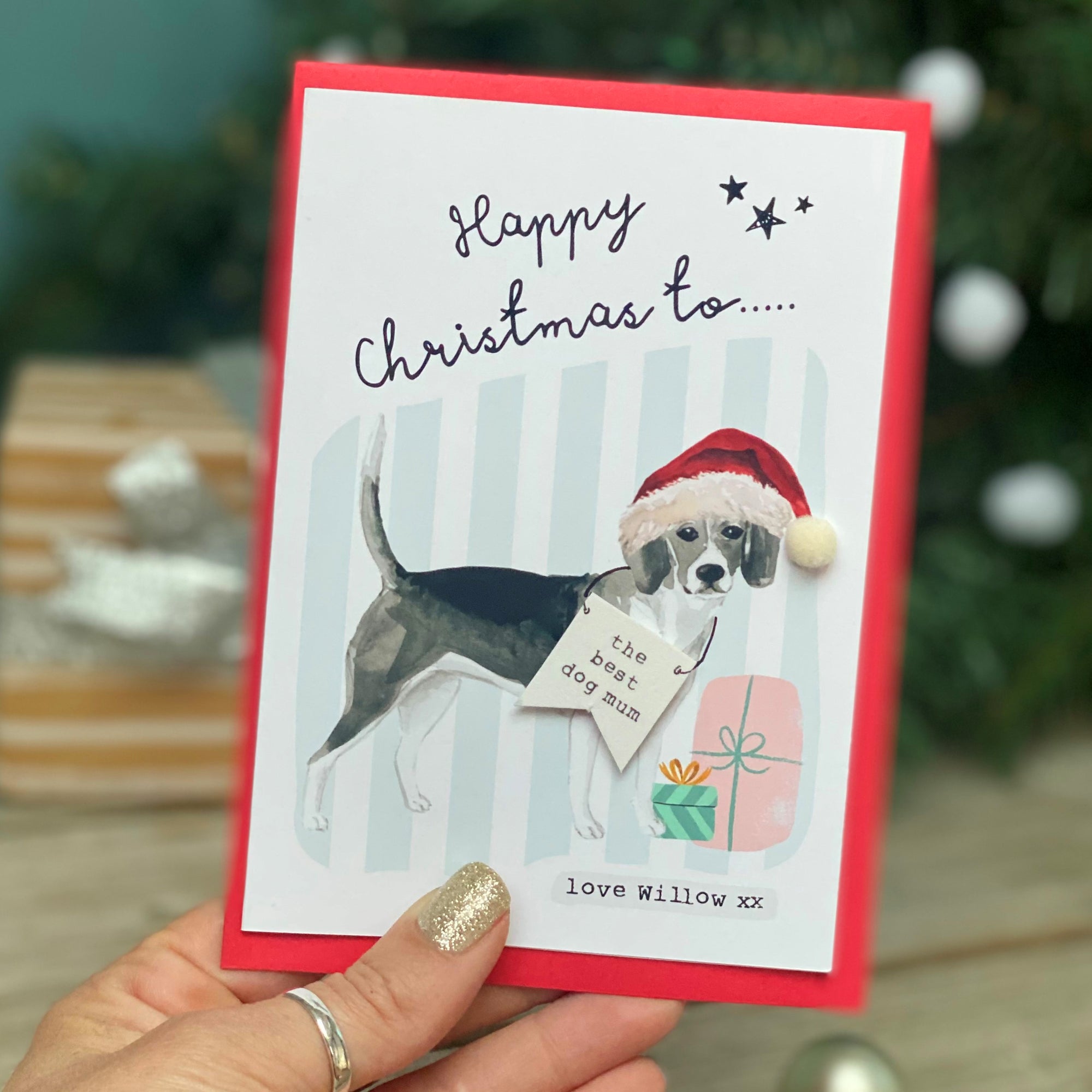 Christmas Greeting Card from pet dog 
