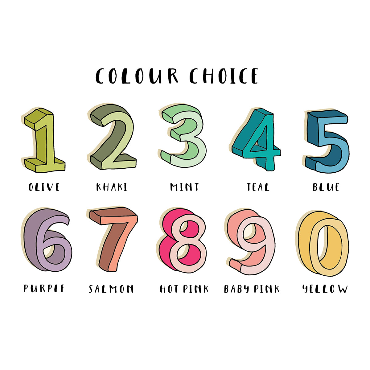 Colour choice for keepsake birthday card