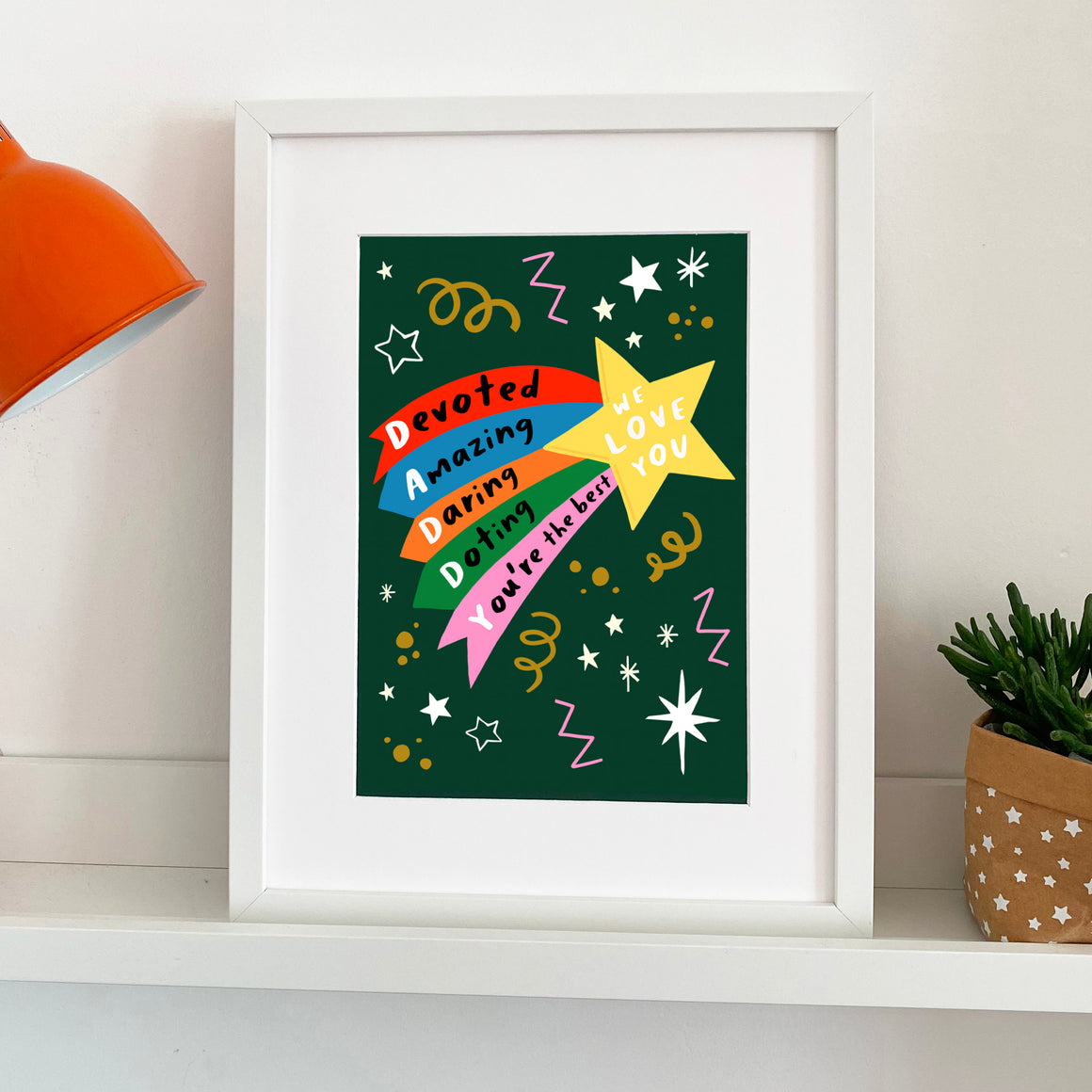 Daddy We/I love you Shooting Star Print