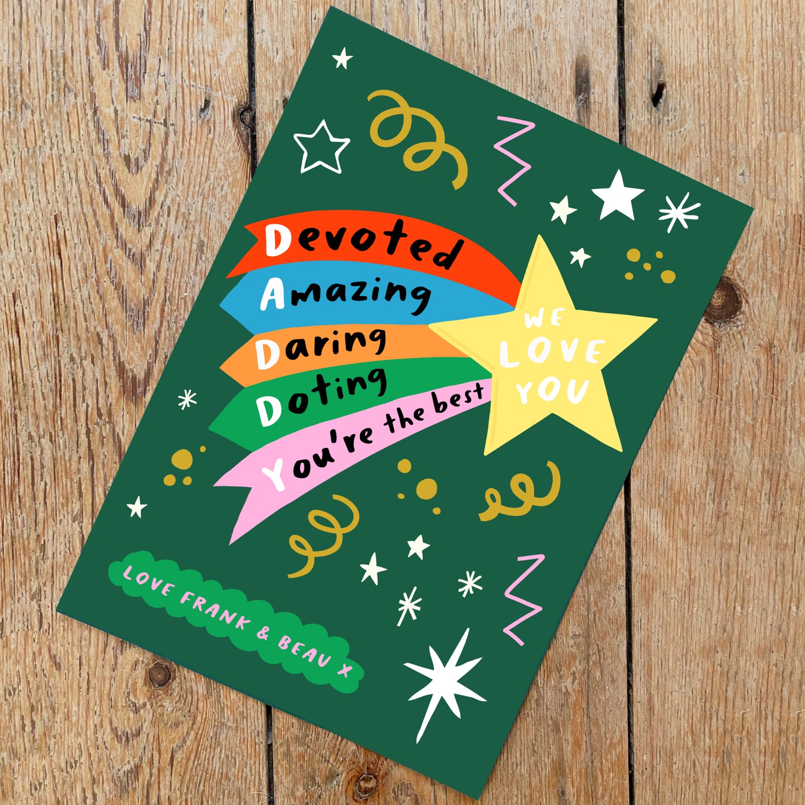 Daddy We/I love you Shooting Star Print