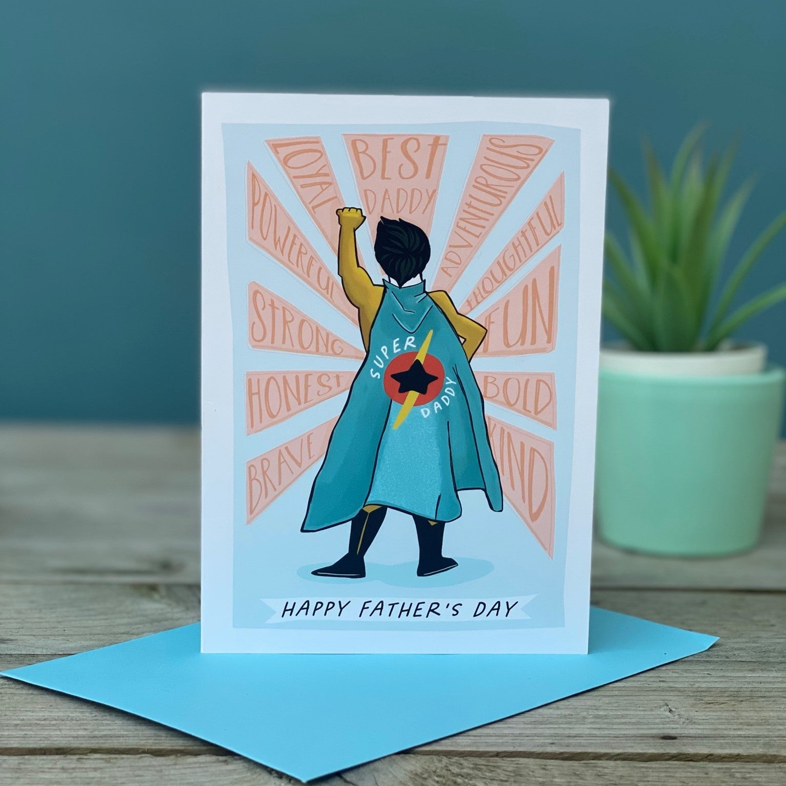 Super Hero Fathers Day Card