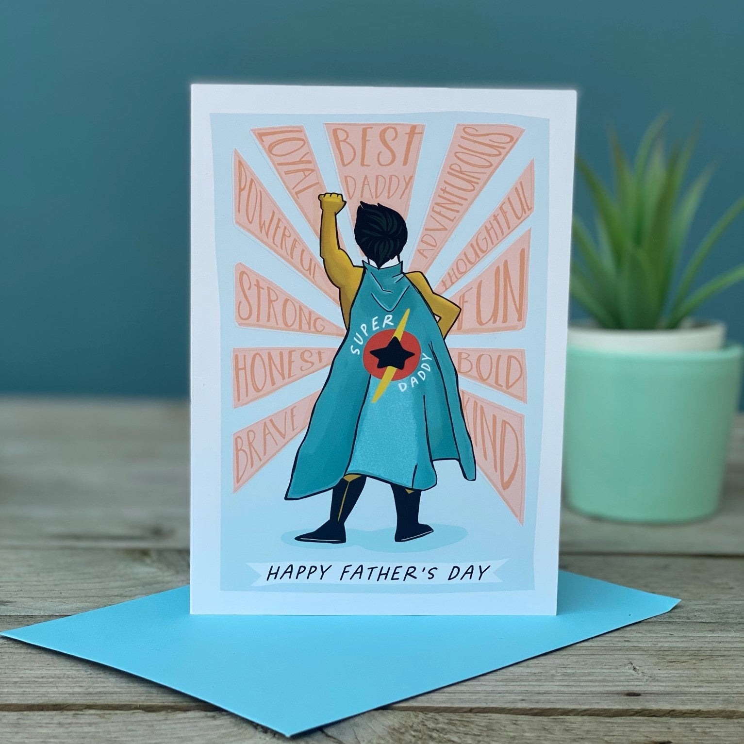 Super Hero Fathers Day Card