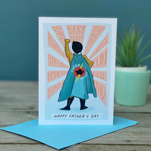 Super Hero Fathers Day Card
