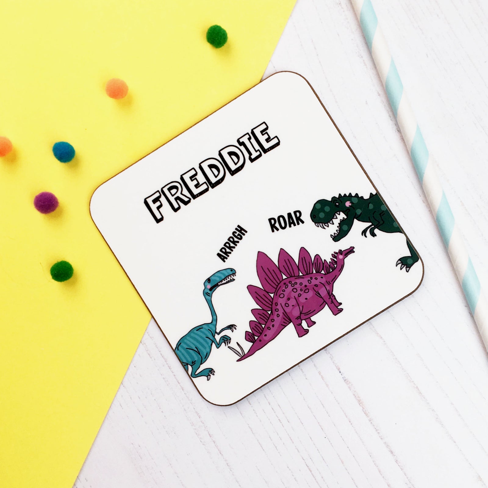 Dinosaur Coaster - Hendog Designs