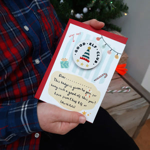 Good Elf Club Card with Badge