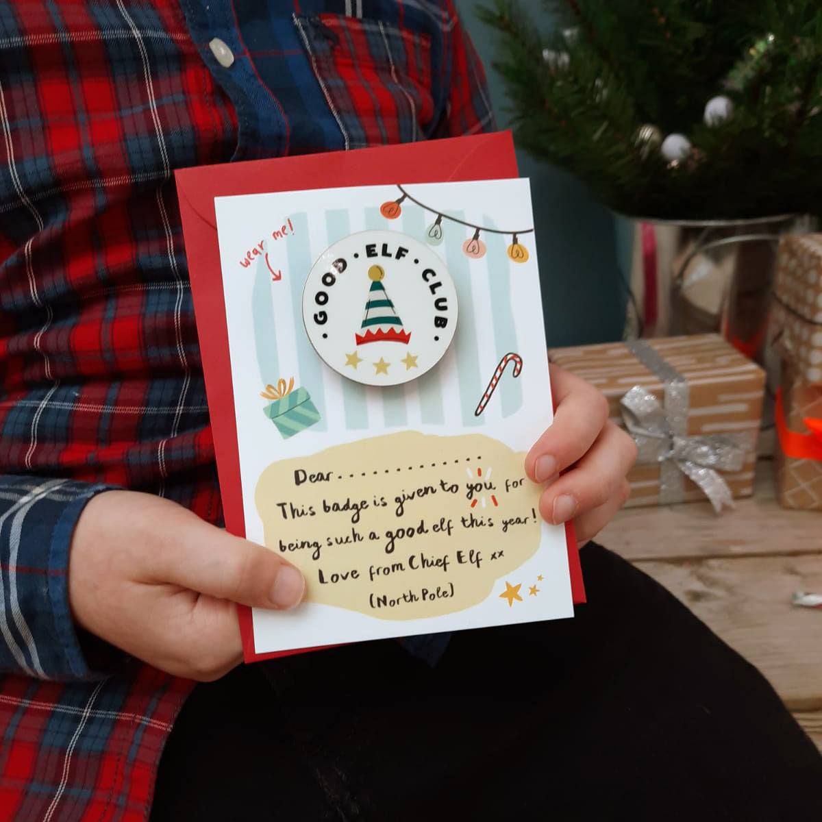 Good Elf Club Card with Badge 