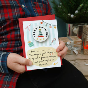 Good Elf Club Card with Badge