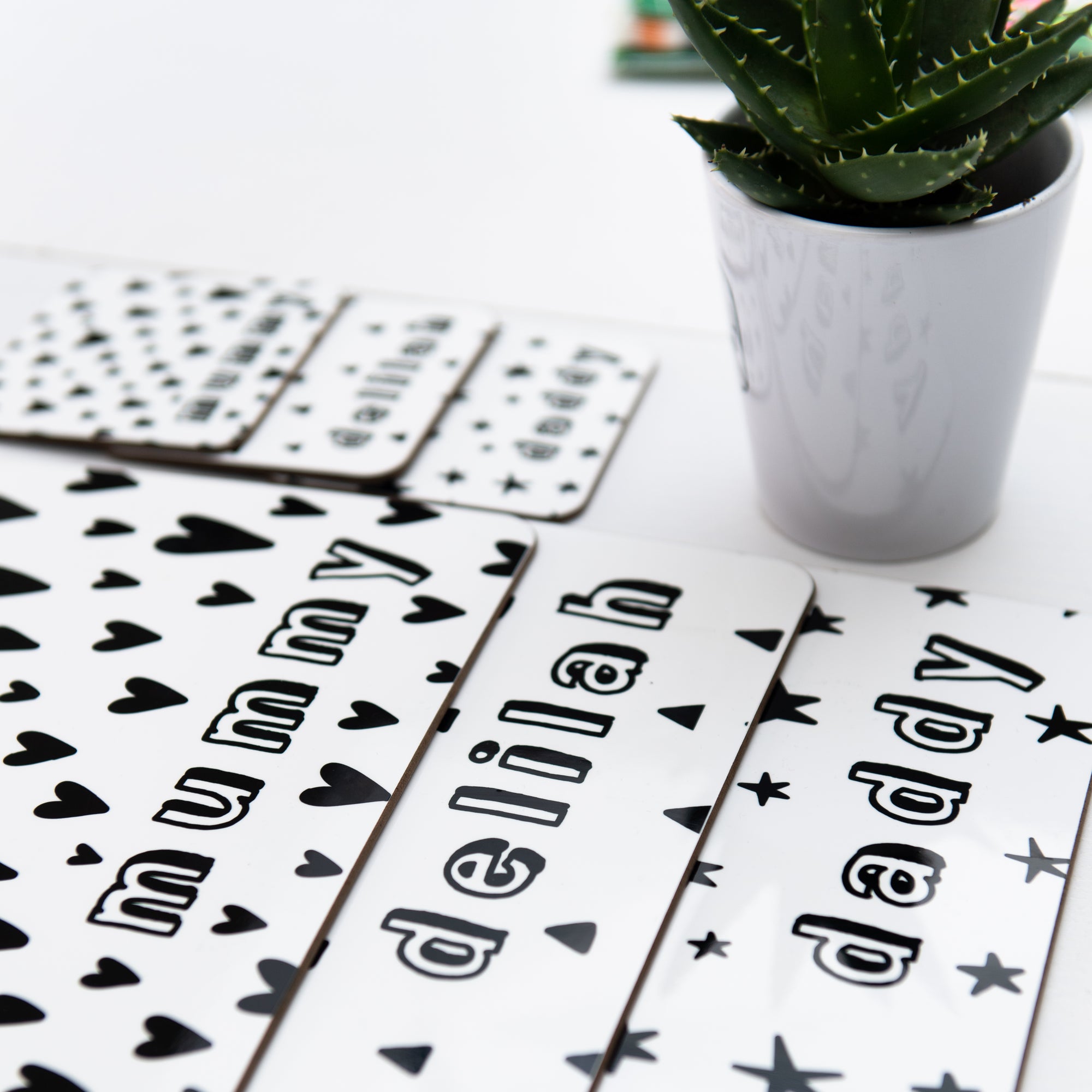 Monochrome Personalised Placemat