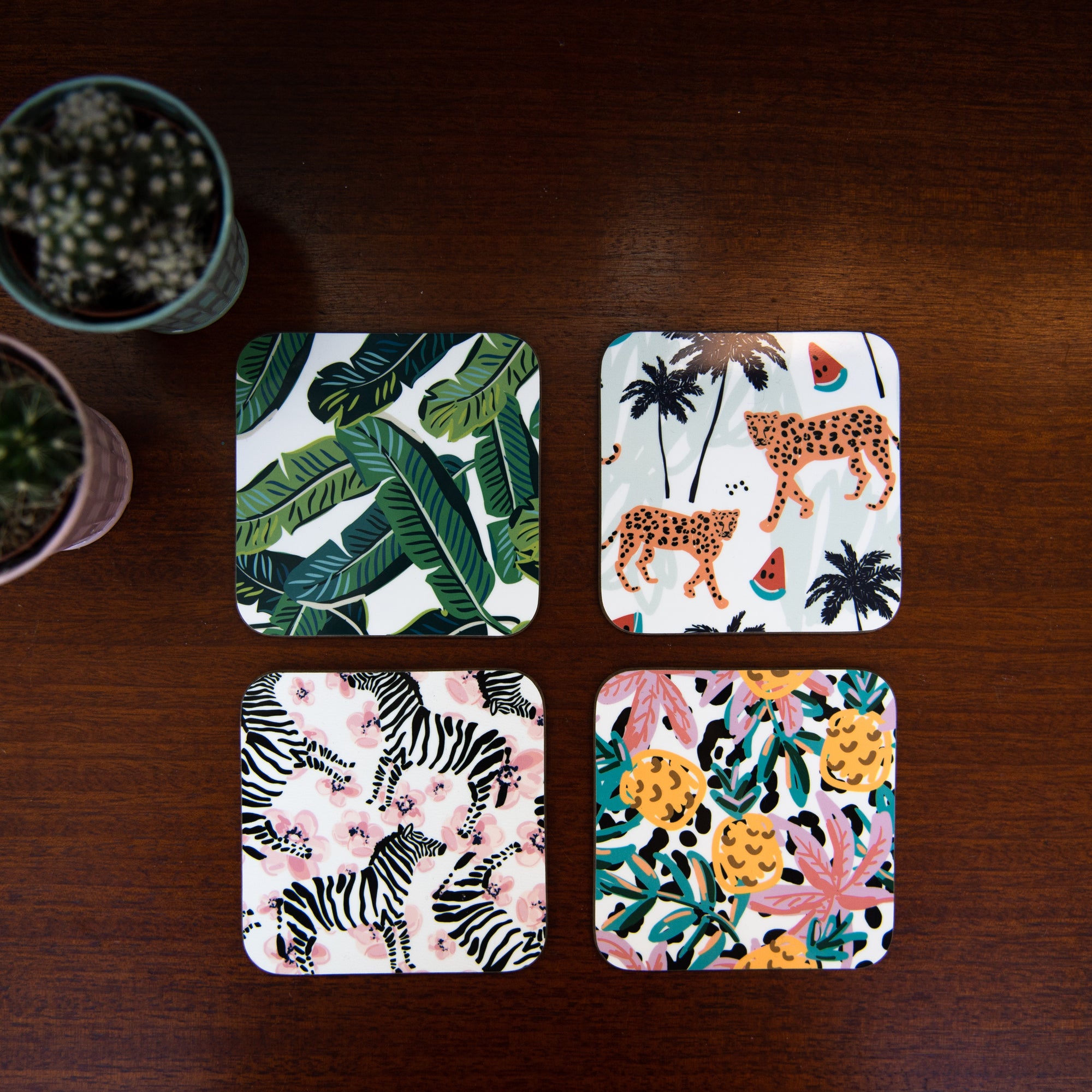 Tropical Coasters Pack Of Four