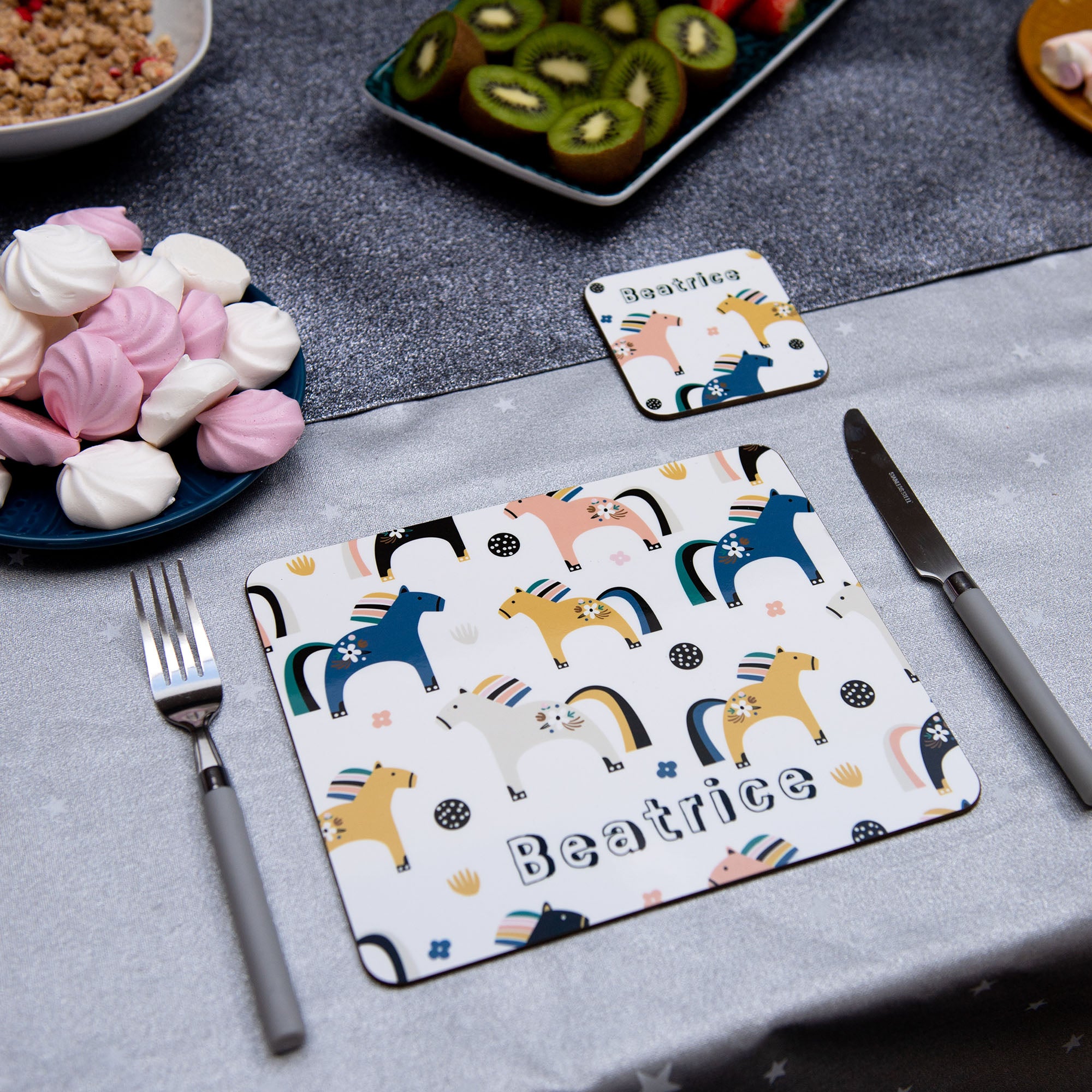 Ponies personalised Placemat