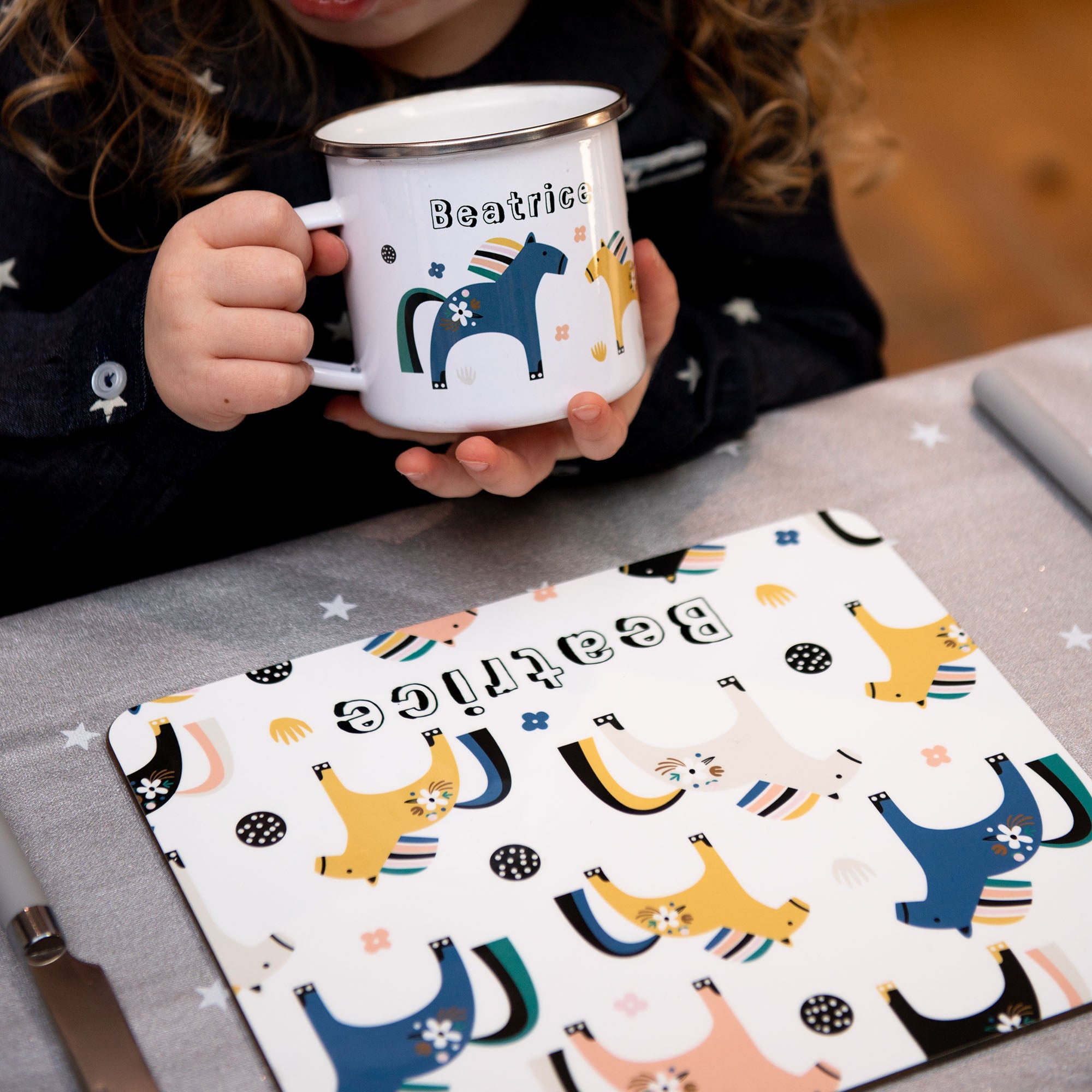 Ponies personalised Placemat