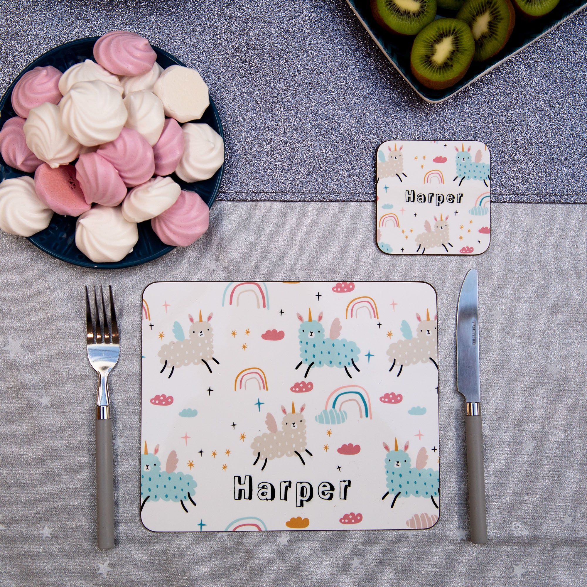 Llamacorns Personalised Placemat