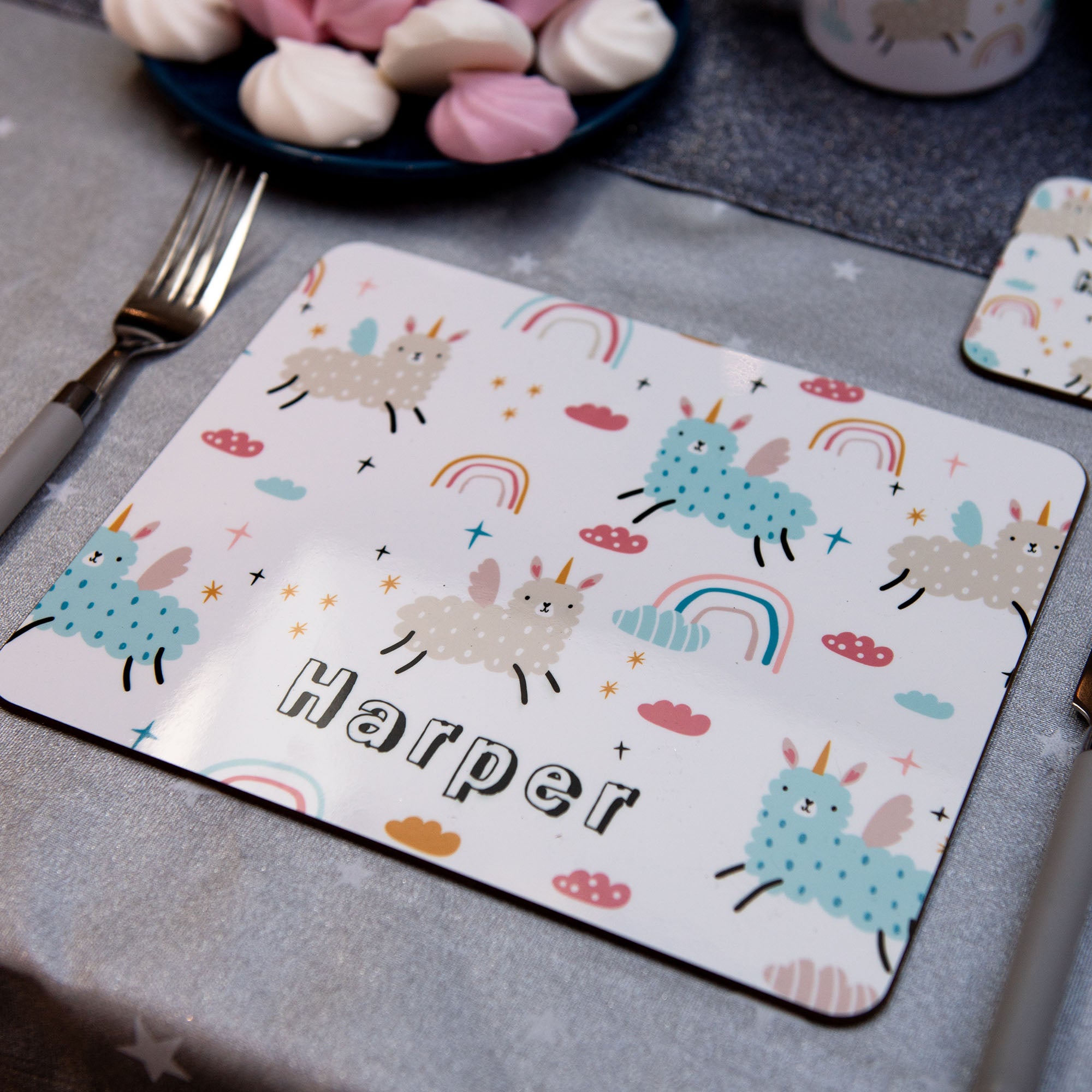 Llamacorns Personalised Placemat