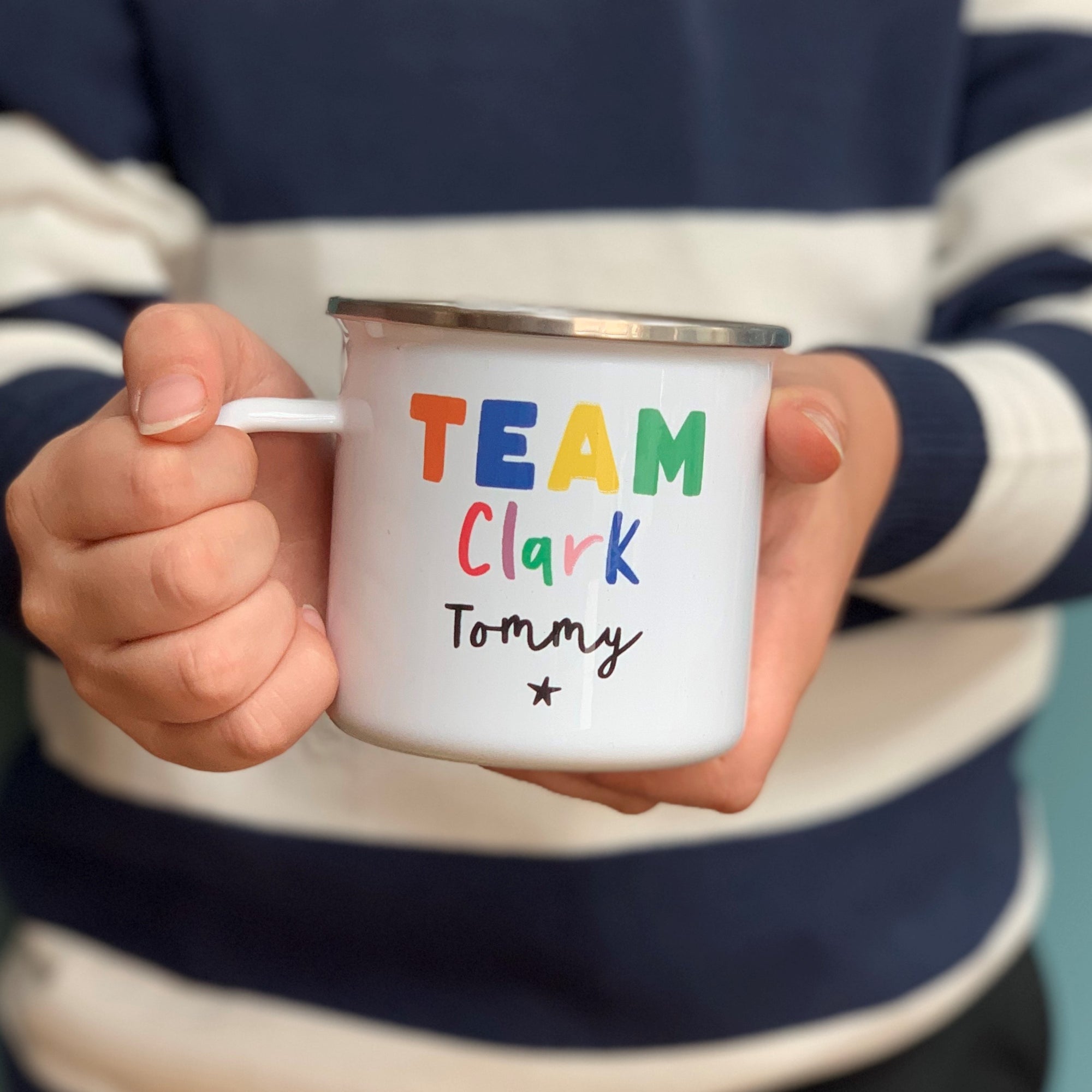 Your Team Personalised Rainbow Mug Set - Hendog Designs