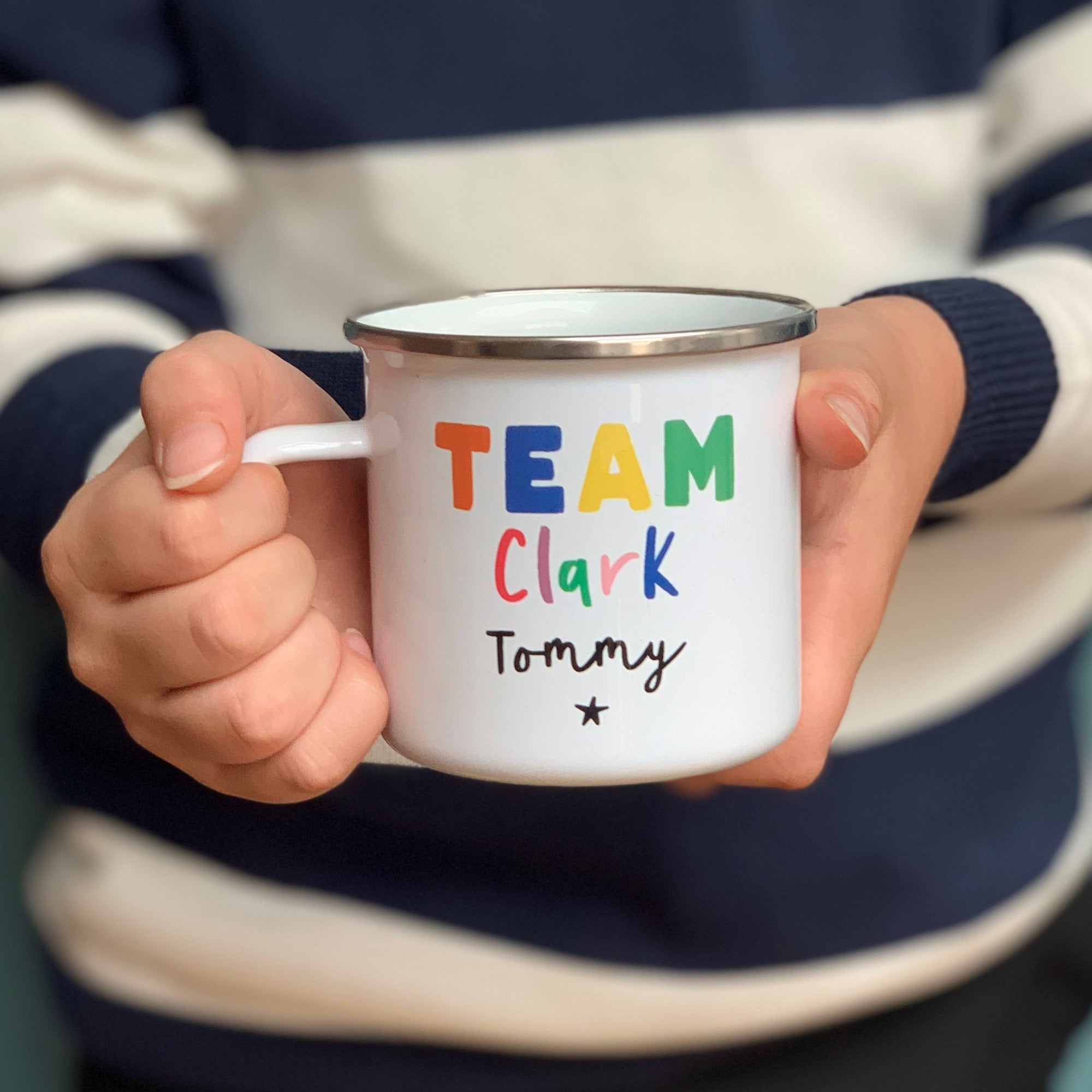 Your Team Personalised Rainbow Mug Set - Hendog Designs