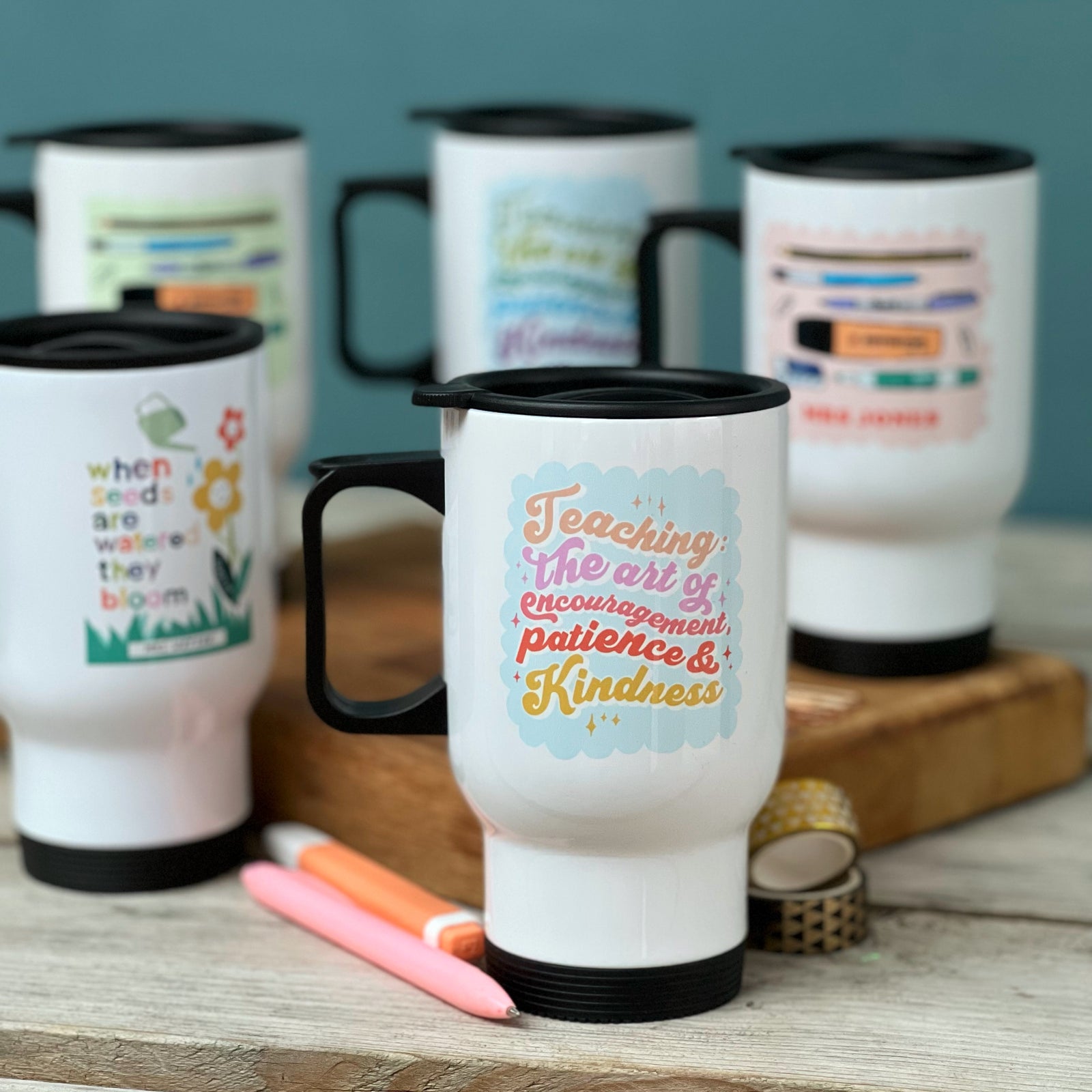 Teacher Travel Mug - 'The Art Of Encouragement....'