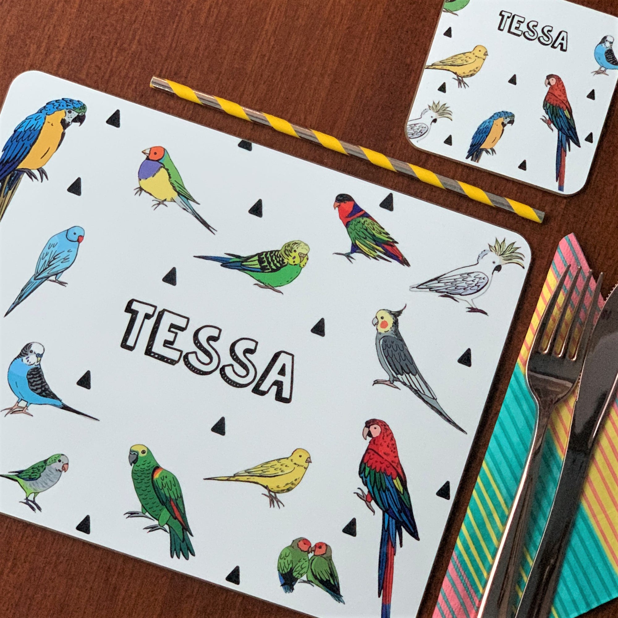 Parrot and Tropical Birds Coaster