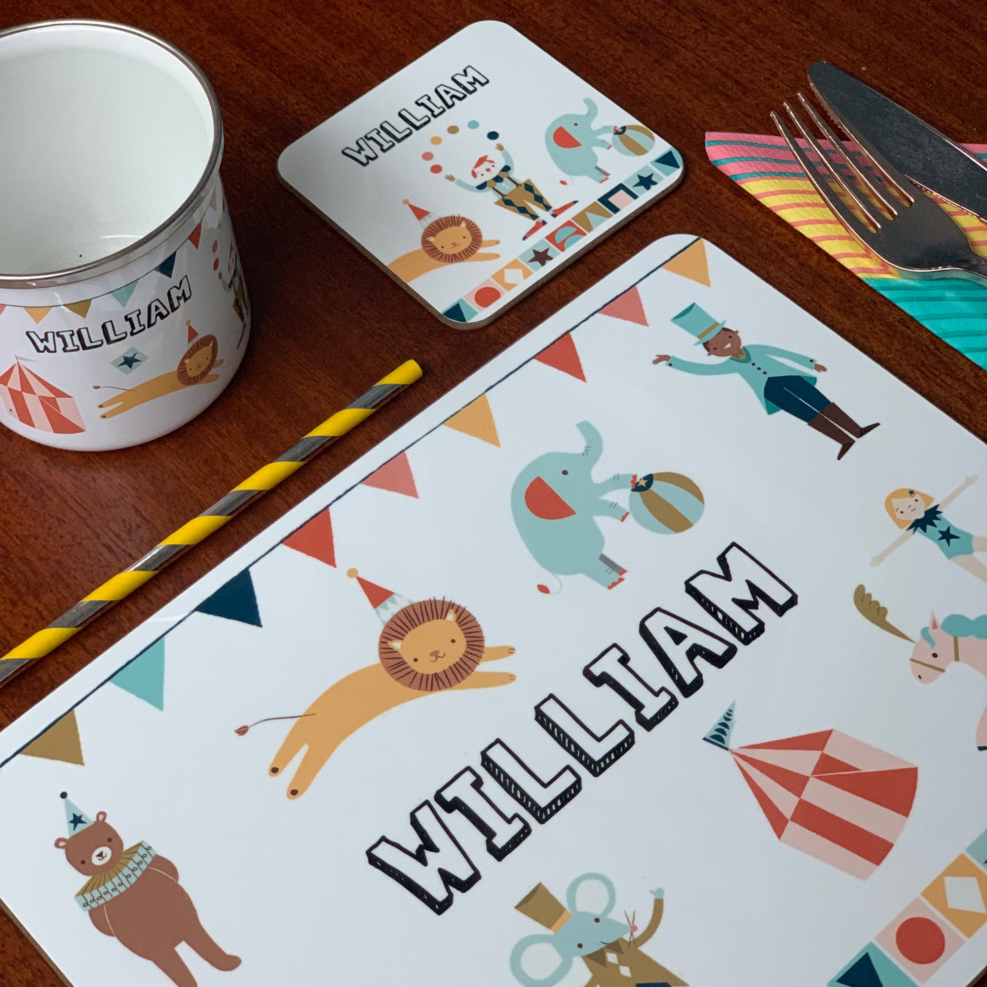 Circus Placemat - Hendog Designs