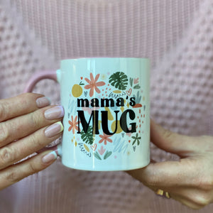 Mama's Mug Floral  Earthy Tones