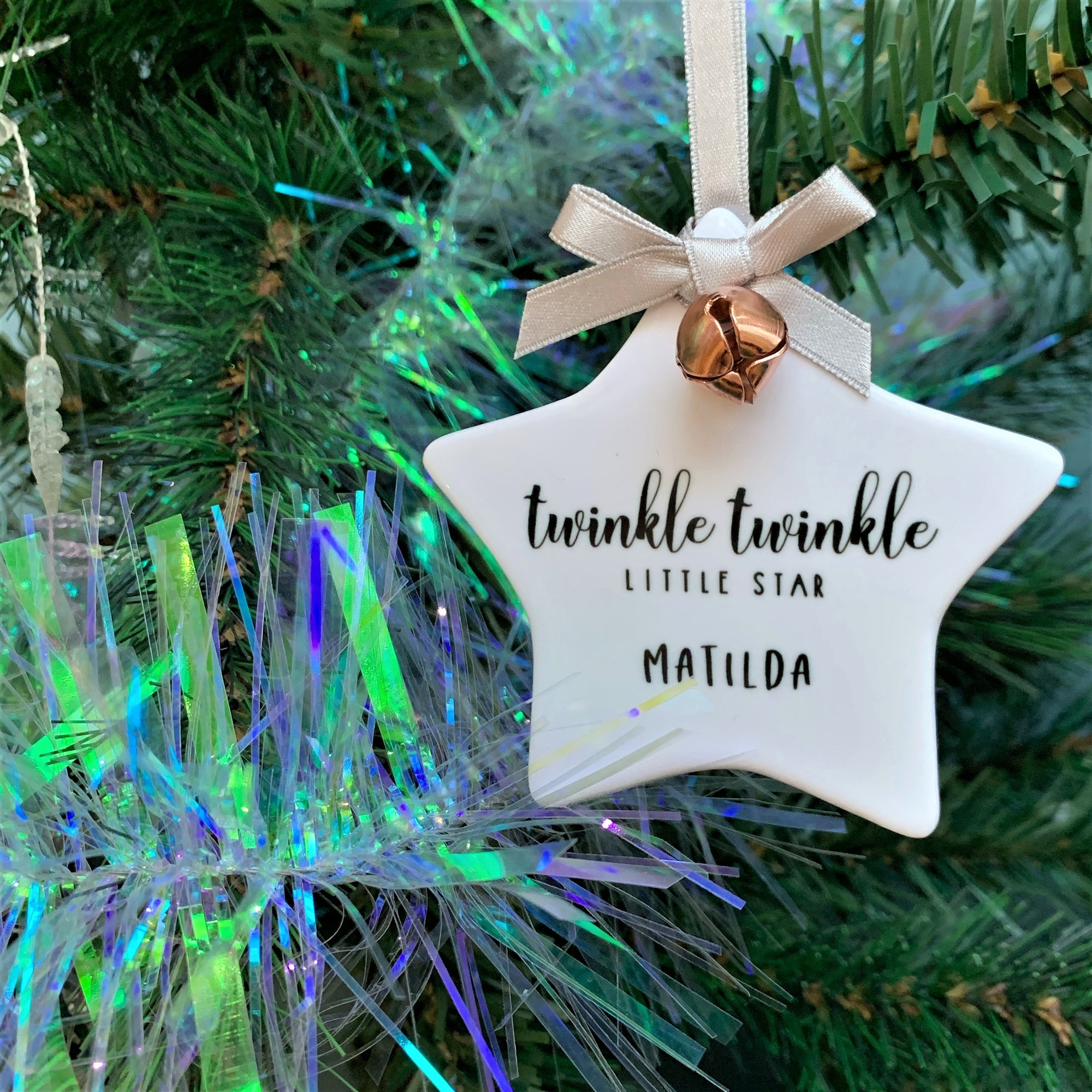 Twinkle Twinkle Little Star Card And Star Decoration