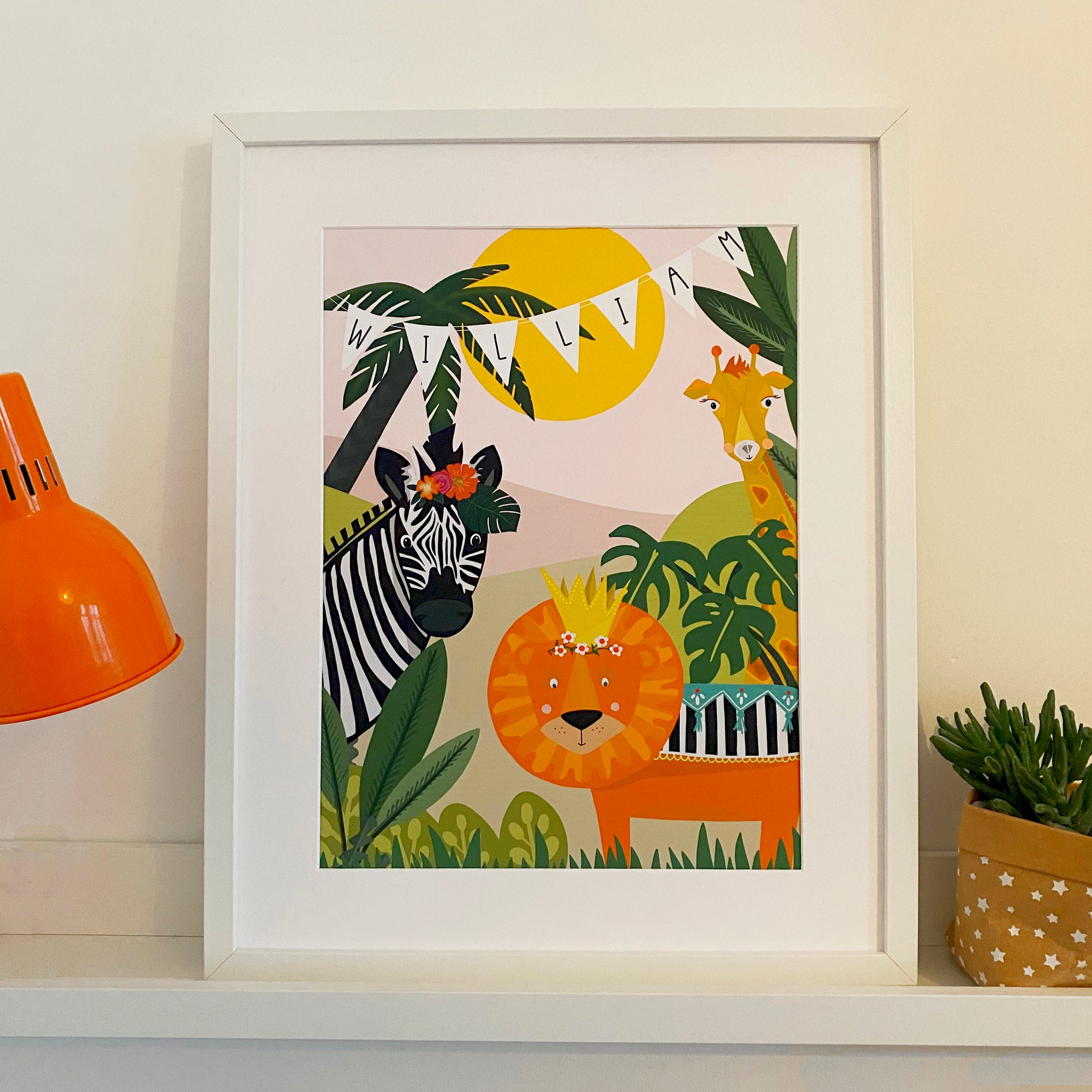 Personalised Jungle Childrens Print