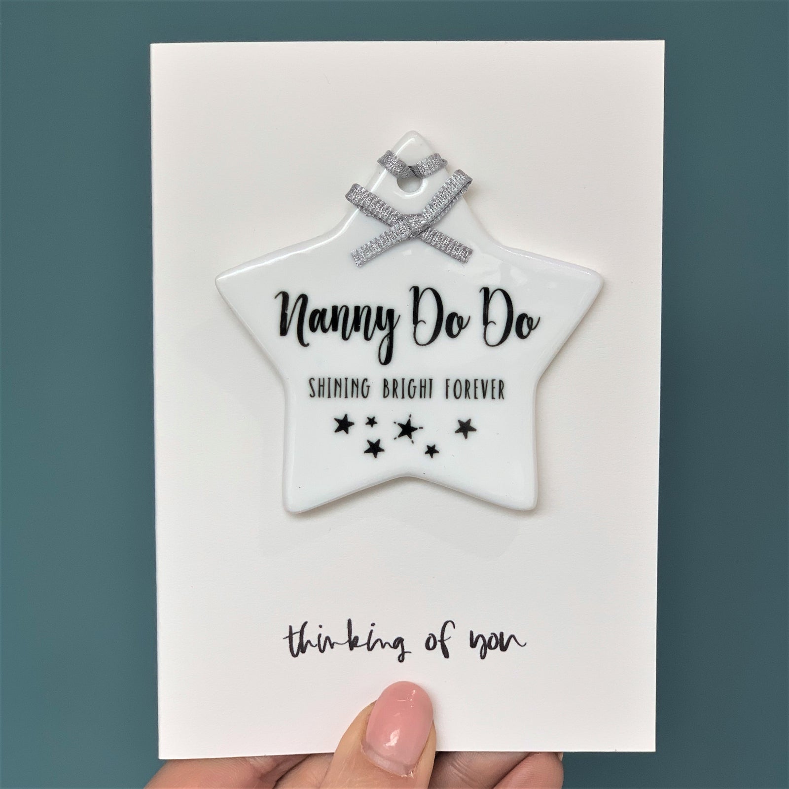 Luxury Memorial Thinking Of You Card With Keepsake - Hendog Designs