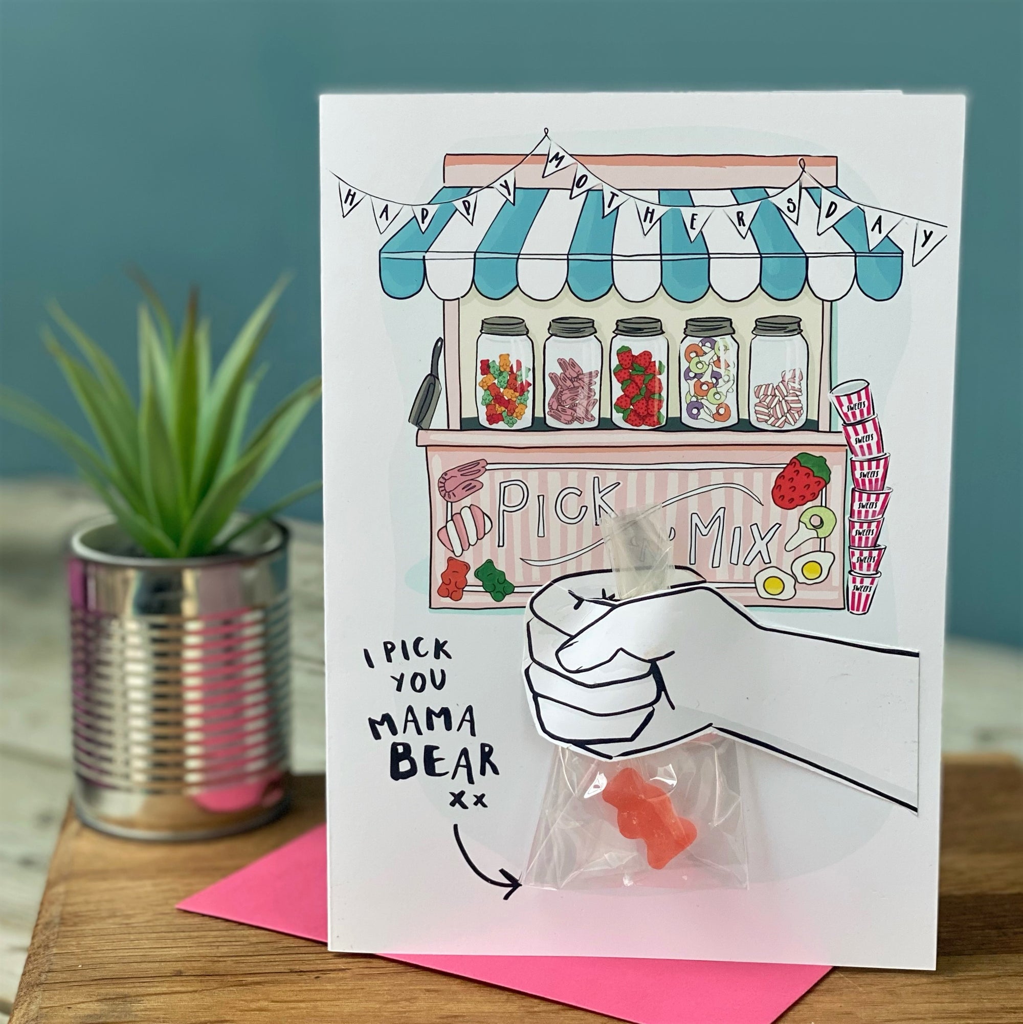 Pick And Mix, I Pick You Mama Bear Card