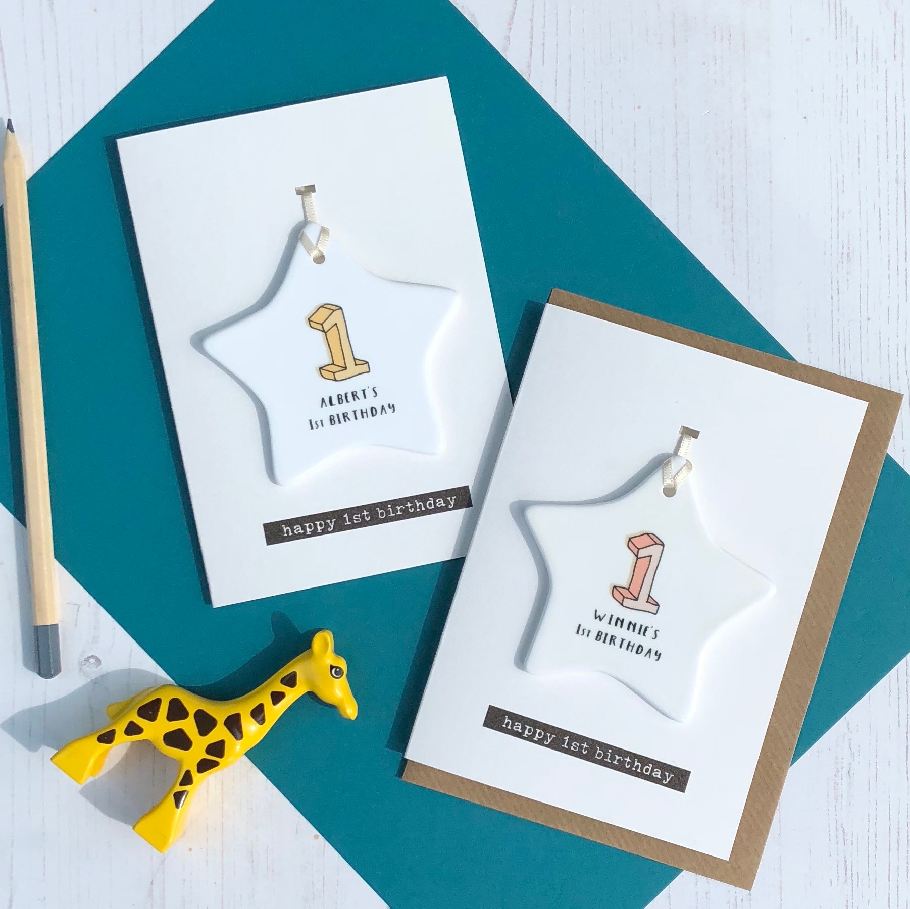 Keepsake 1st birthday card