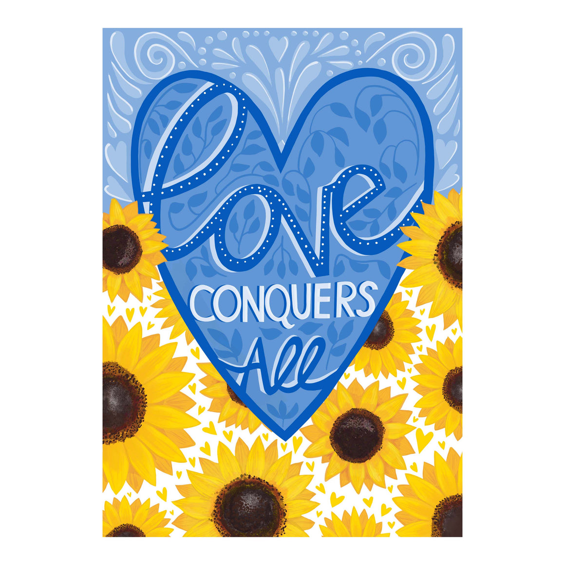 'LOVE CONQUERS ALL' A4 PRINT - £1 CHARITY DOWNLOAD