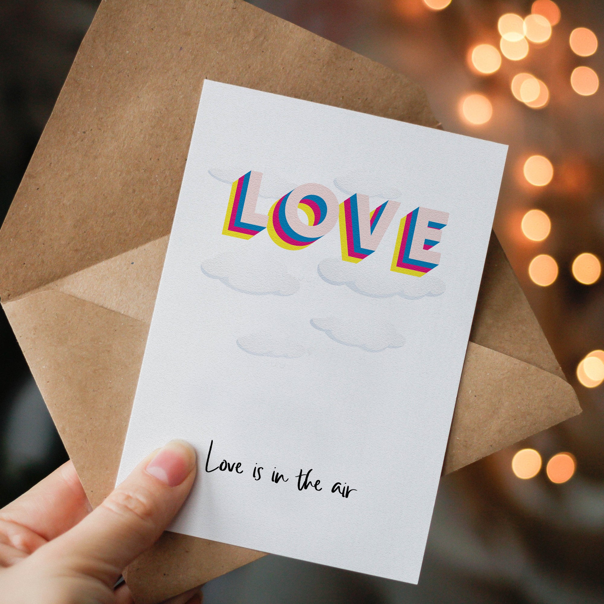 Love Is In The Air Greeting Card - Hendog Designs
