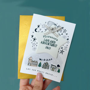 Lapland Adventures Card And Star Decoration