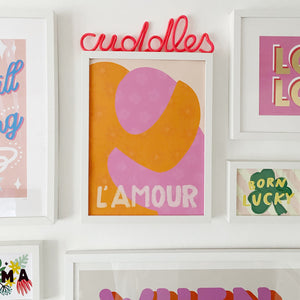Love Print in Abstract design