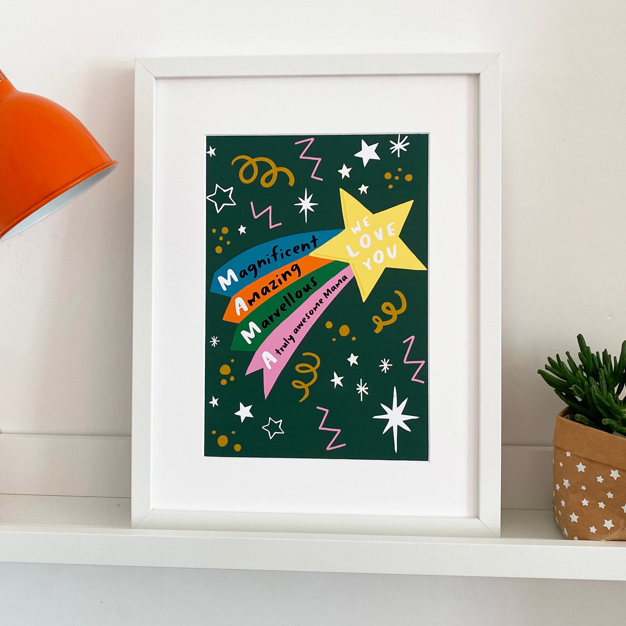 Mama We/I love you Shooting Star Print