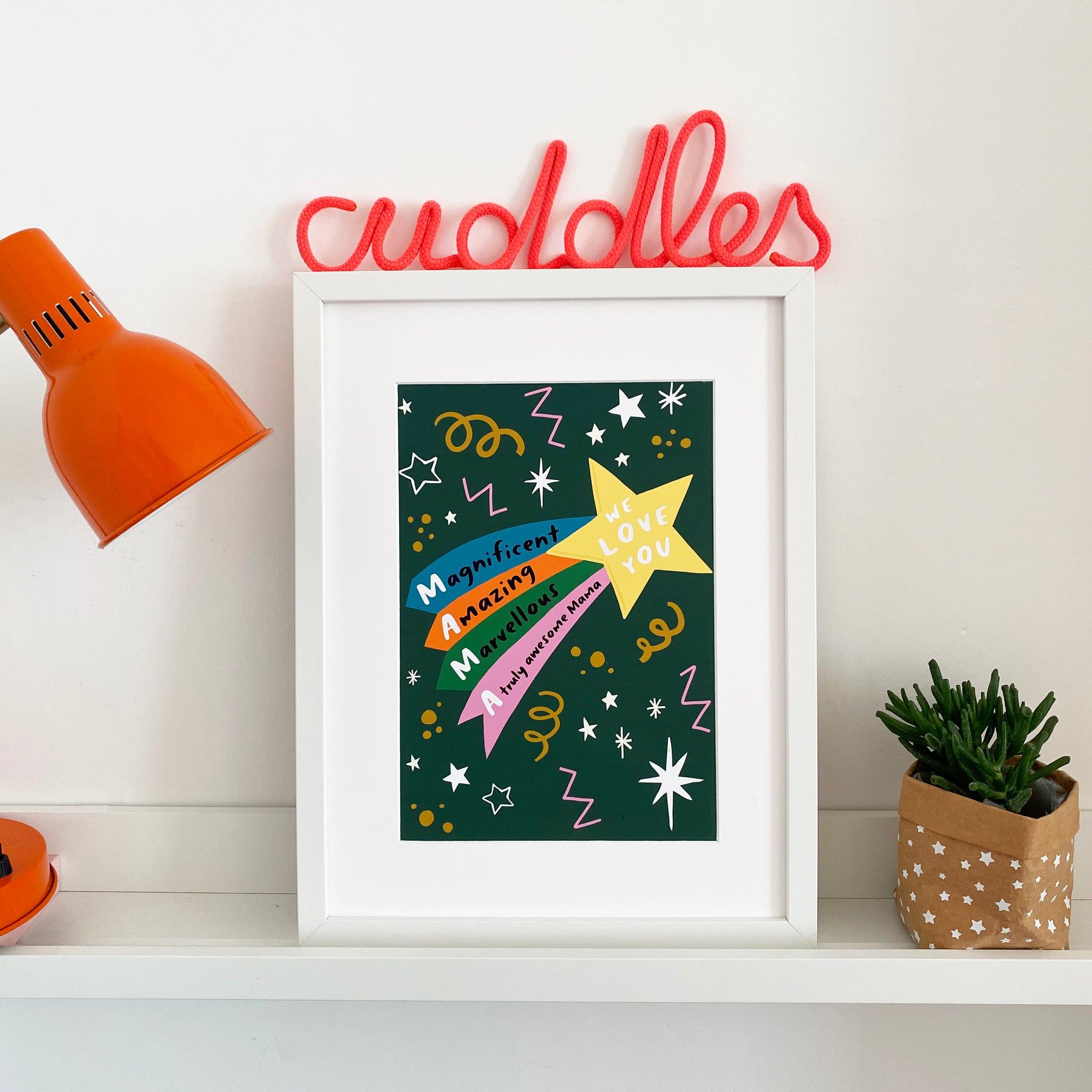 Mama We/I love you Shooting Star Print