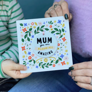 Mum You Are Blooming Amazing Card With Ceramic Keepsake