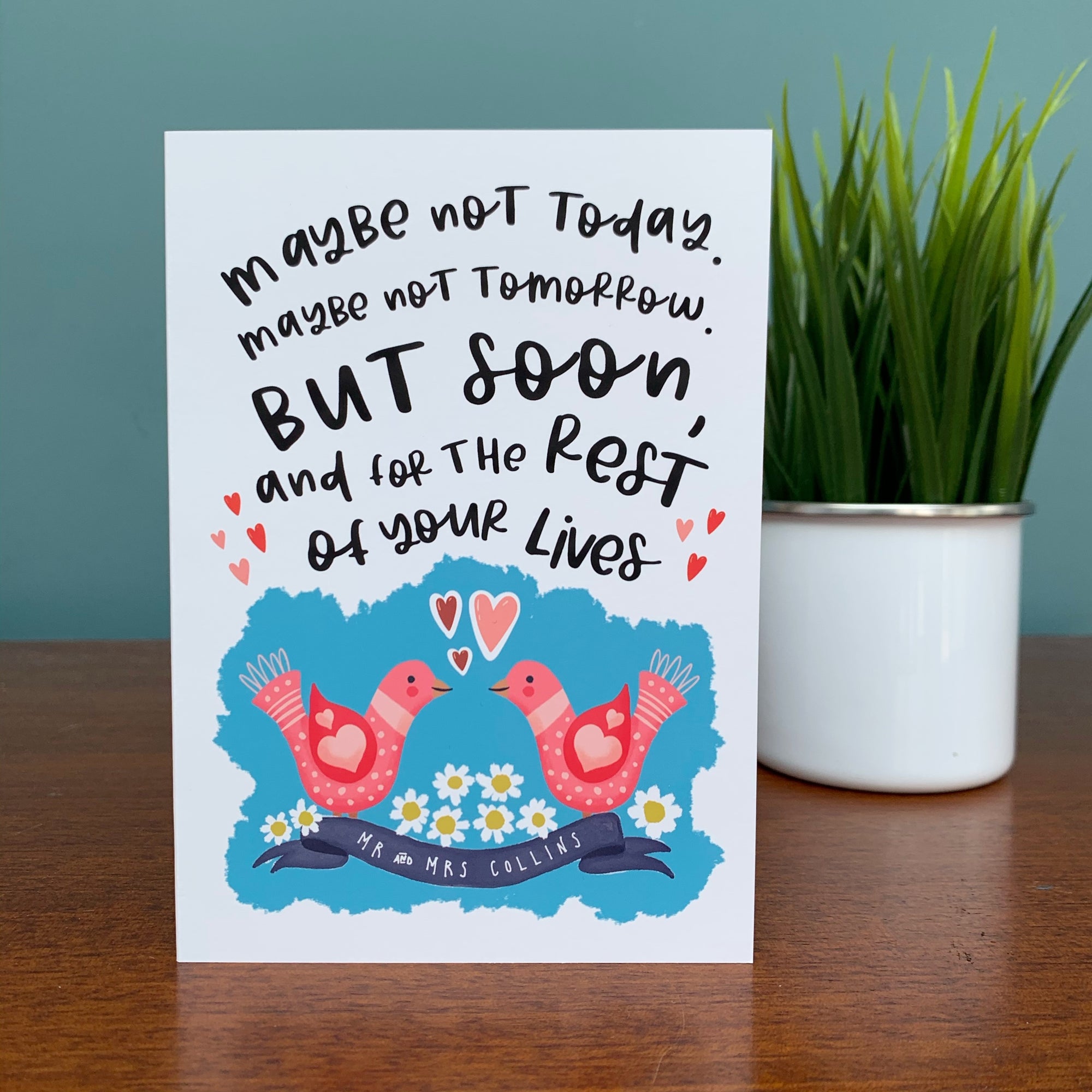 Postponed or Delayed Wedding Greeting Card