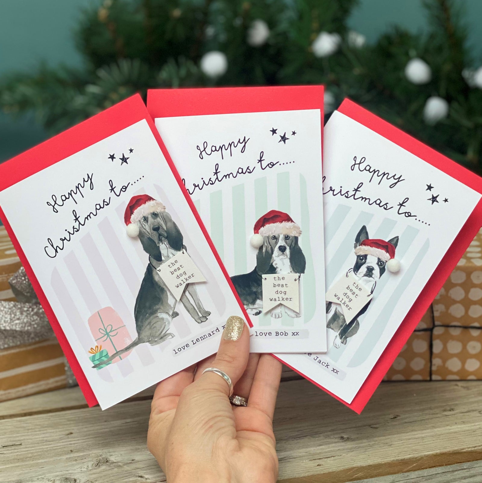 Personalised Christmas Card from pet dog