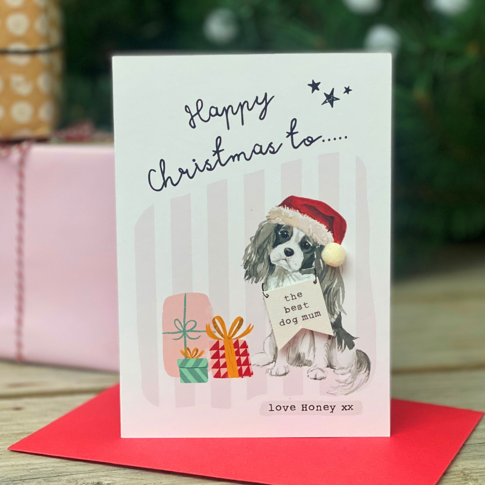 Personalised Christmas Card from pet dog