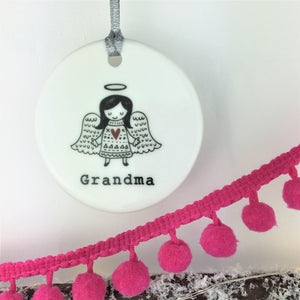 Personalised Memorial Christmas Angel decoration