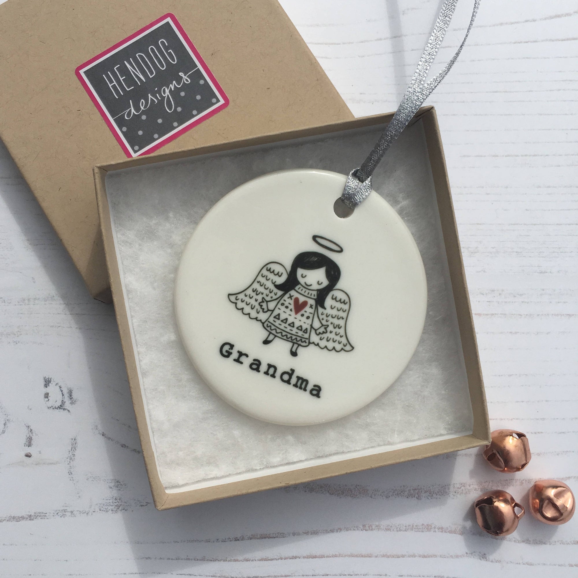 Personalised Memorial Christmas decoration in gift box
