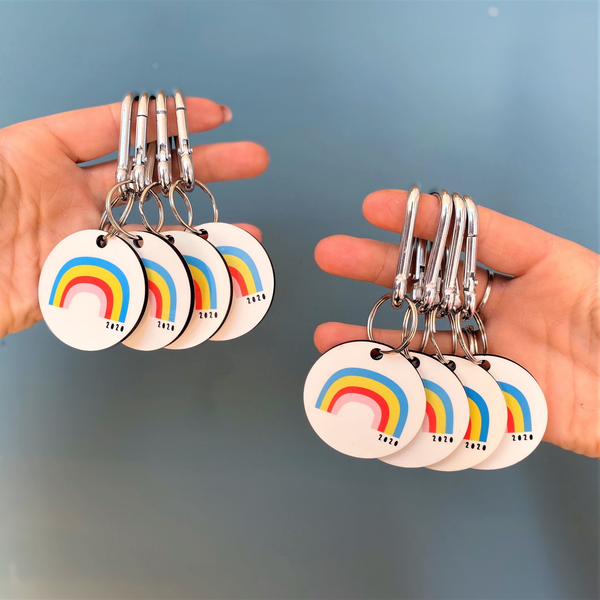 Rainbow Key Ring With Message