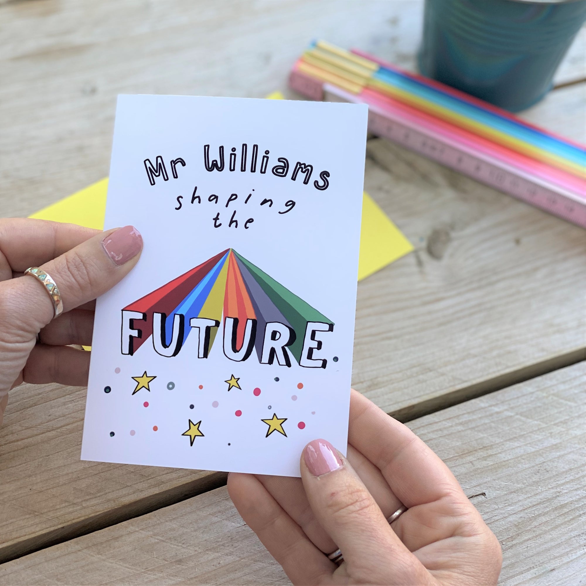 Teacher Thank You Card - Shaping the Future