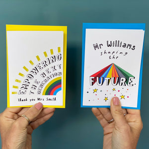 Teacher Thank You Card - Empowering The Next Generation