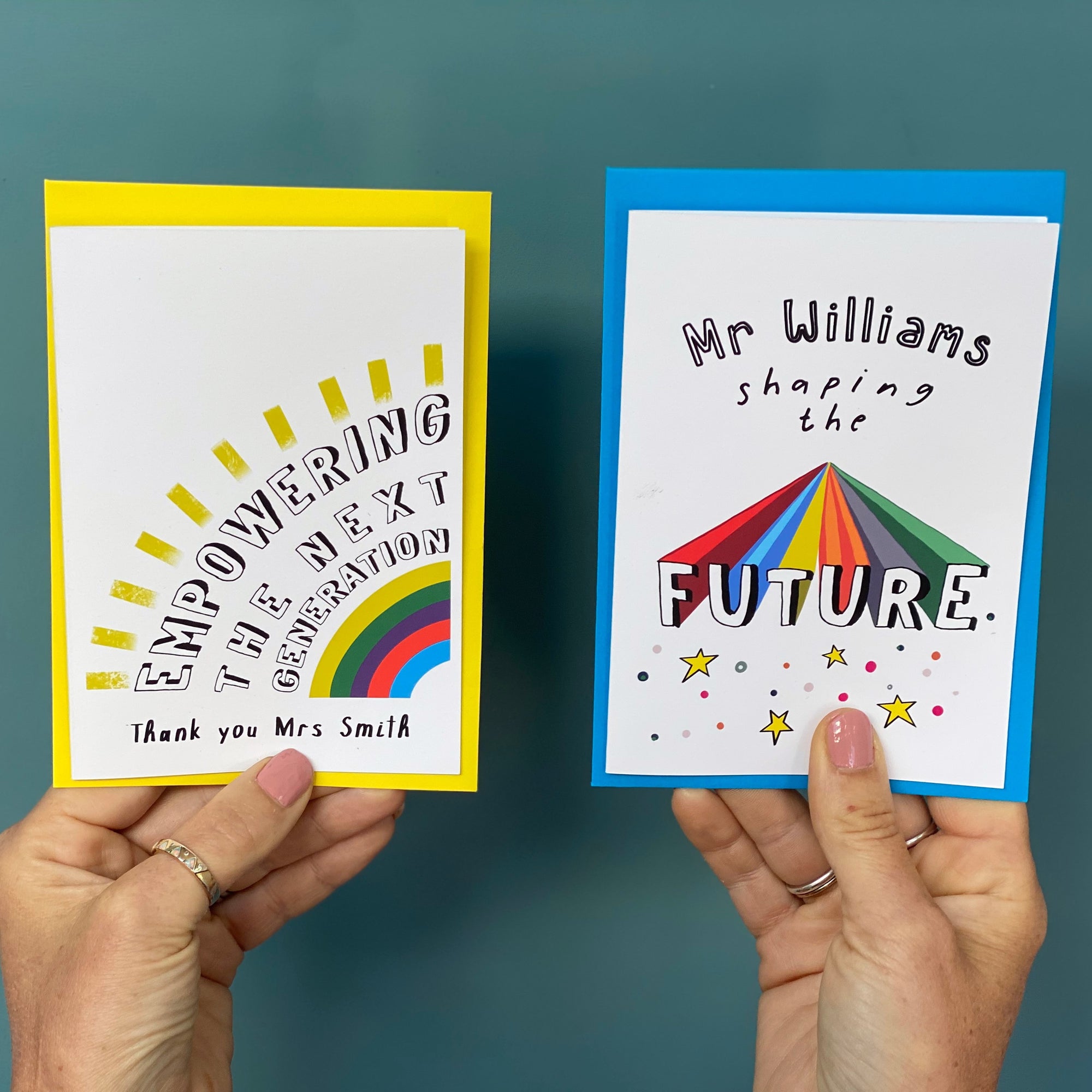 Teacher Thank You Card - Shaping the Future