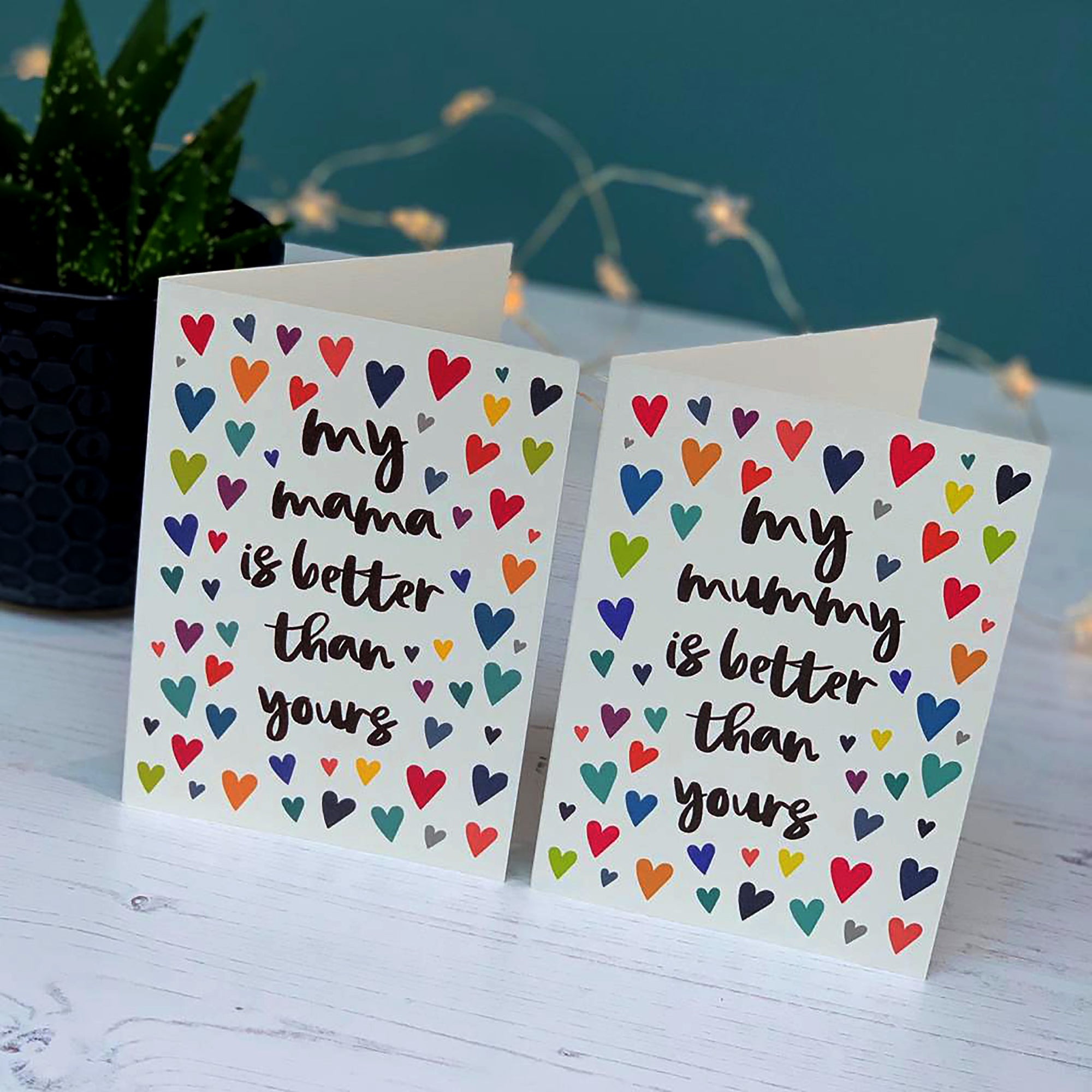 My Mummy Is Better Than Yours Greeting Card - Hendog Designs