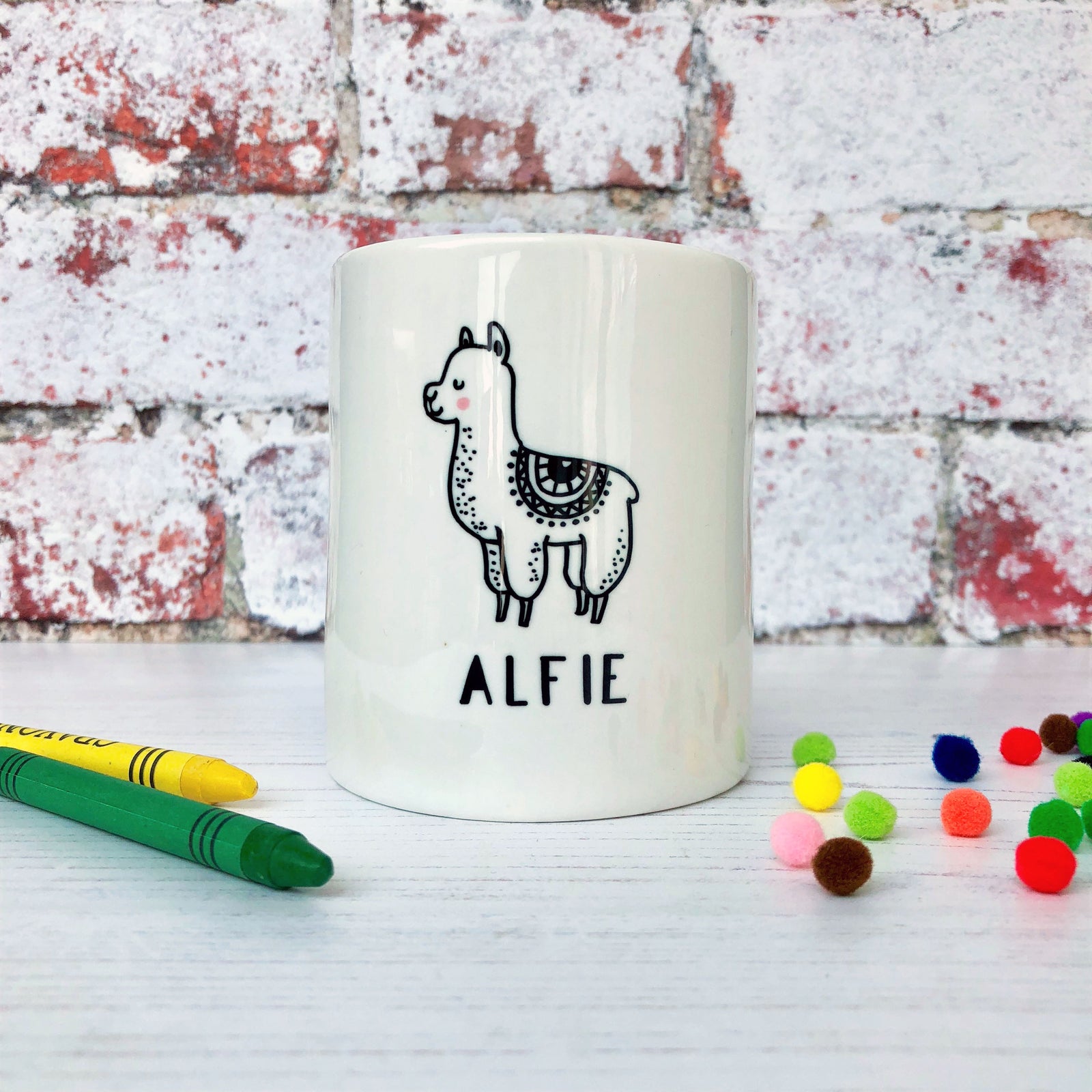 Monochrome Alpaca Money Box - Hendog Designs