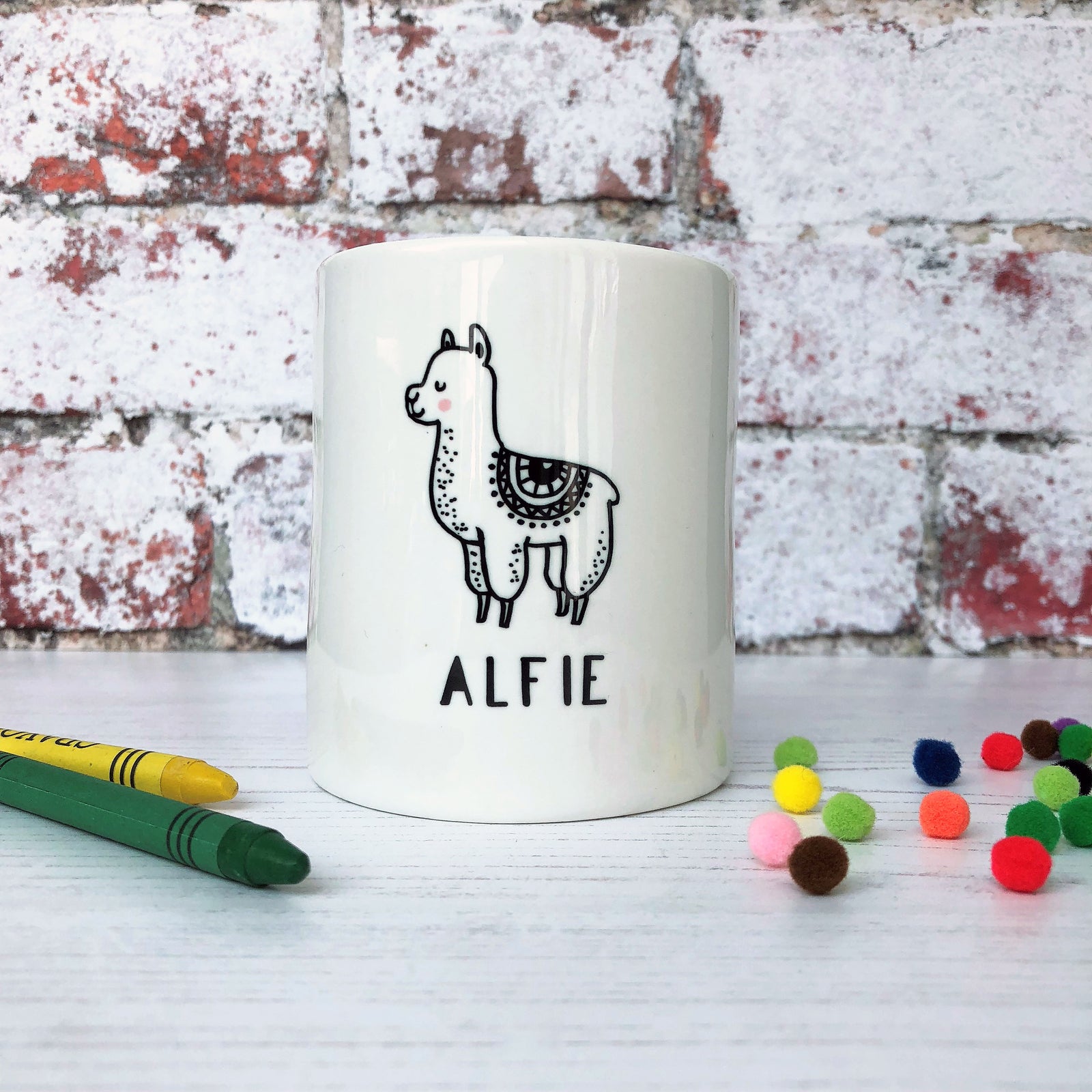 Monochrome Alpaca Money Box - Hendog Designs