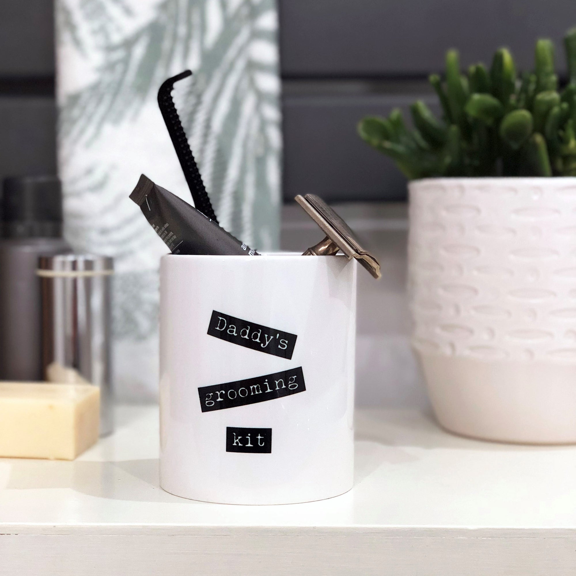 Daddys Grooming Kit Pot - Hendog Designs