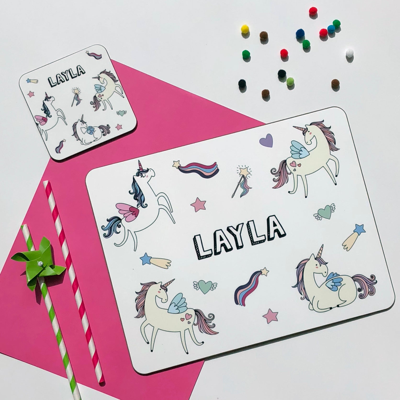 Unicorns Coaster - Hendog Designs