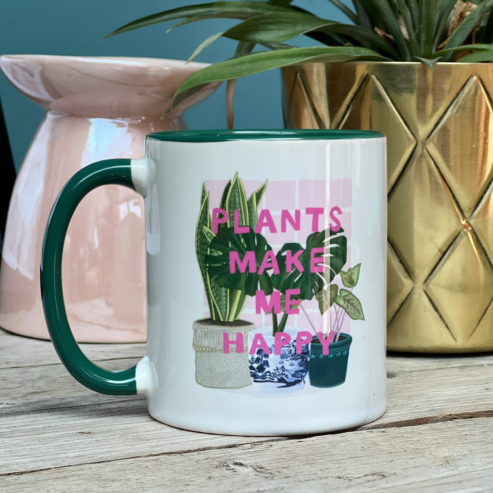 Plants Make Me Happy China Mug